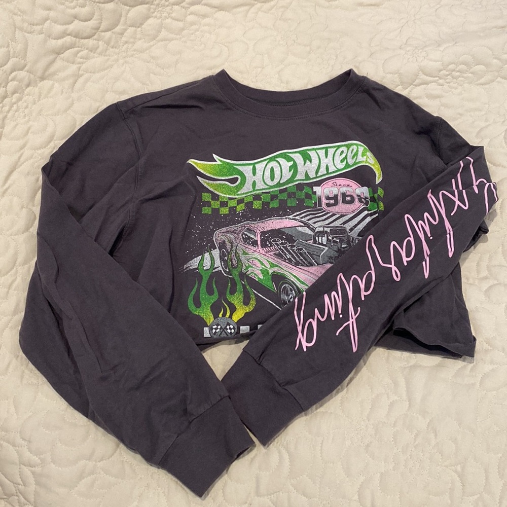 Hot Wheels Full Sleeved Cropped Shirt